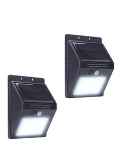 Voberry 2-Piece Outdoor Motion Sensor Pathway LED Light Set Black/White  - Image 1