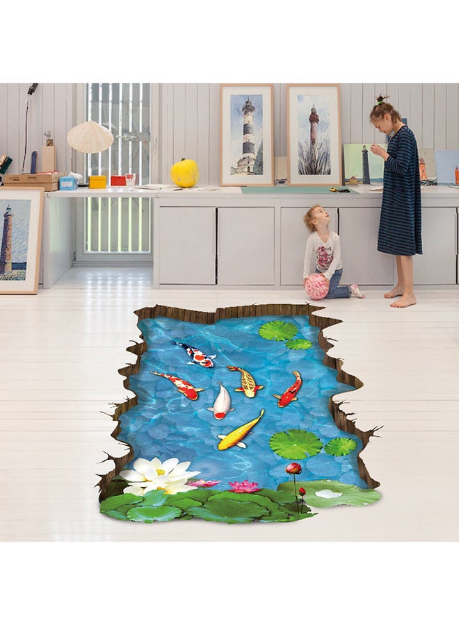 فوبيري ملصق جداري ثلاثي الأبعاد للأرضية غني بالالوان 90X60X3سم - Image 4