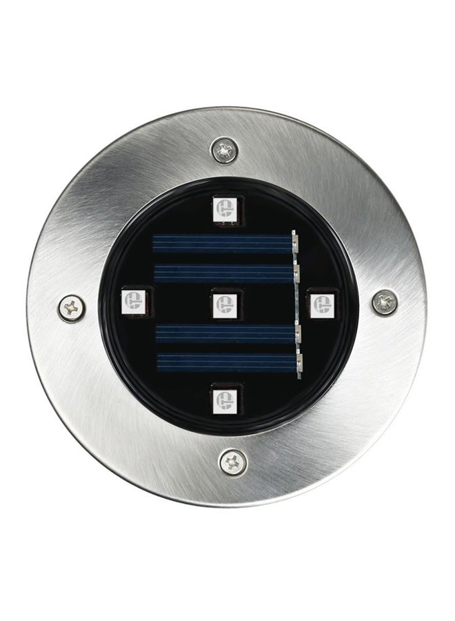 Voberry 4-Piece 5 LED Solar Power Buried Outdoor Light Black - Image 3