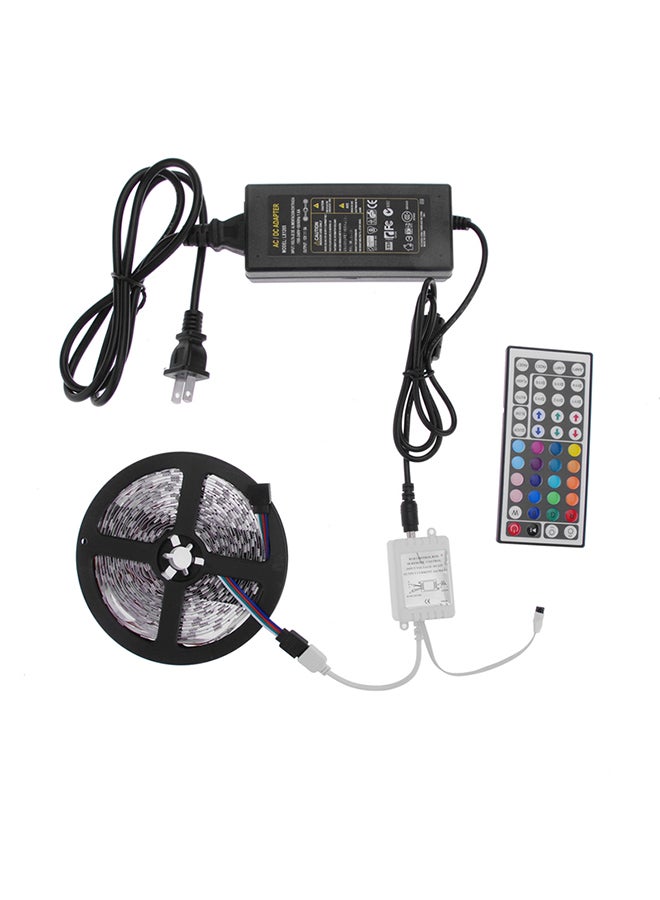 فوبيري طقم شرائط مصابيح LED من 300 مصباح و44 مفتاح Ir ووحدة إمداد بالطاقة بقوة 12 فولت و5 أمبير متعدد الألوان 5متر - Image 1