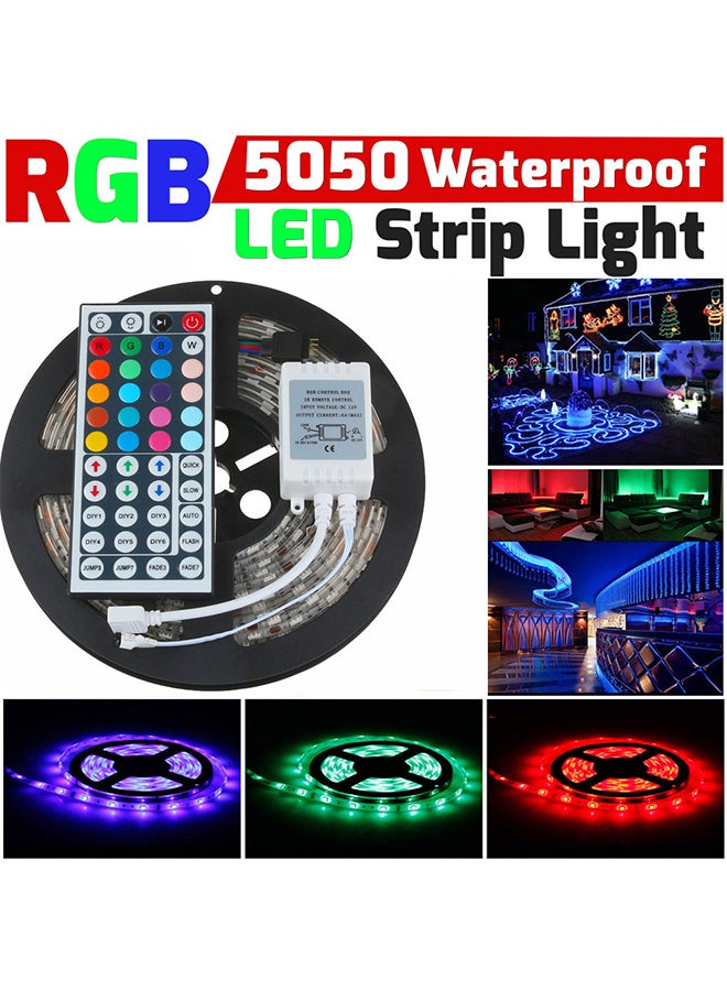 فوبيري شريط مرن مضاد للماء مكون من 300 مصباح LED مع 44 مفتاحا للتحكم بالأضواء عن بعد متعدد الألوان 5متر  - Image 4
