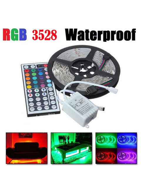300 LED Flexible Light Strip With 44 Key Ir Remote Controller White 5meter