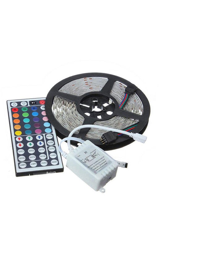 300 LED Flexible Light Strip With 44 Key Ir Remote Controller Black 5meter
