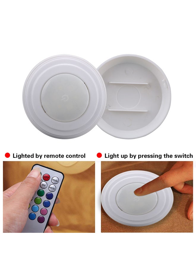 فوبيري ضوء LED ليلي لاسلكي يُثبت تحت الخزانات ويعمل ببطارية ومكون من 5 قطع أبيض - Image 2
