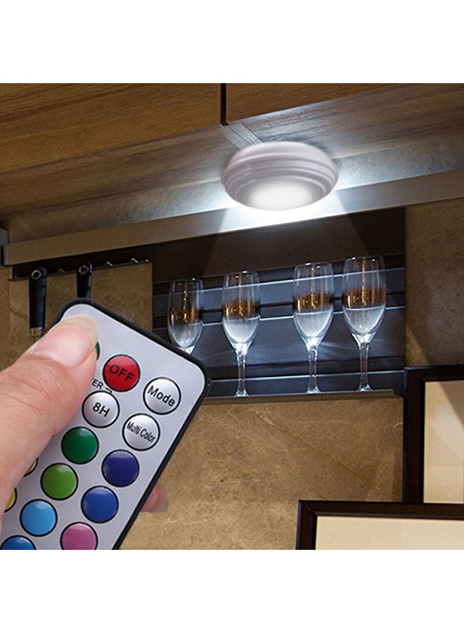 فوبيري ضوء LED ليلي لاسلكي يُثبت تحت الخزانات ويعمل ببطارية ومكون من 5 قطع أبيض - Image 4