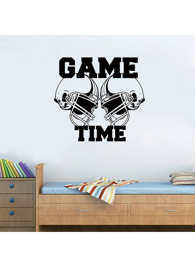 Voberry Helmet Game Time Wall Decoration Sticker Black 62 x 57cm - Image 3