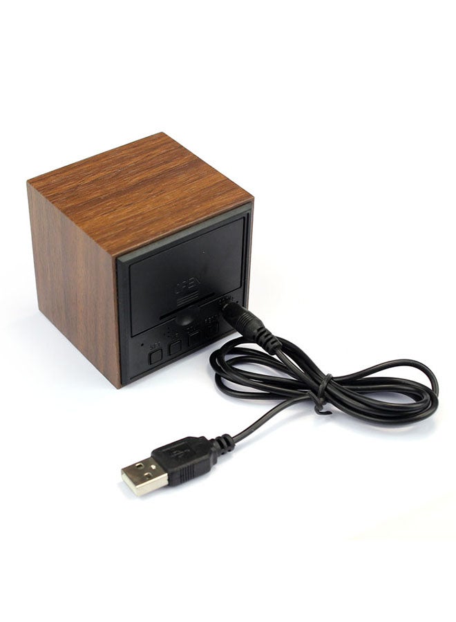 Voberry Voice Control Digital Alarm Brown 6.2 x 6.2cm - Image 5