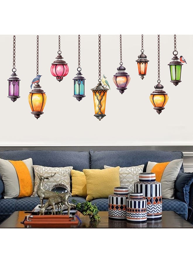 Voberry Cartoon House Removable Wall Sticker Multicolour 50X1X1cm - Image 2