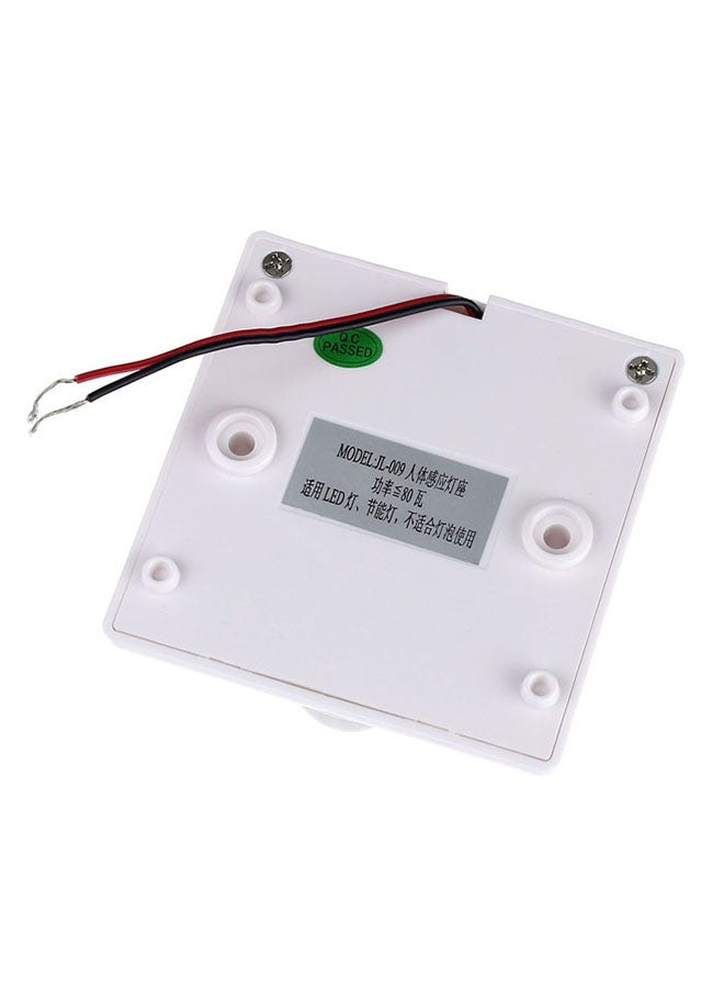 Voberry Infrared Motion PIR Sensor Automatic LED Light Lamp Holder white 8.5 x 8.5 x 4cm - Image 4