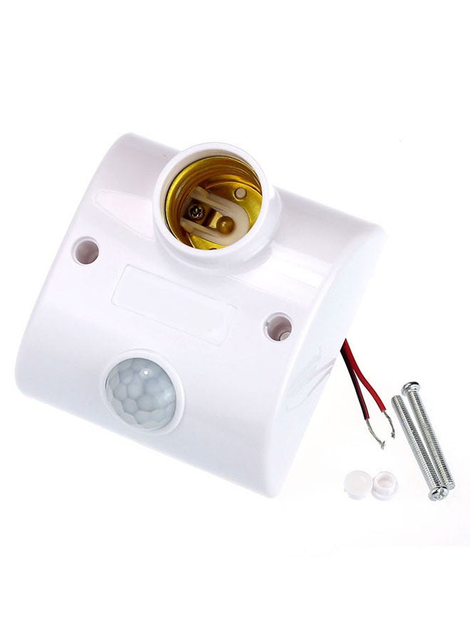 Voberry Infrared Motion PIR Sensor Automatic LED Light Lamp Holder white 8.5 x 8.5 x 4cm - Image 3