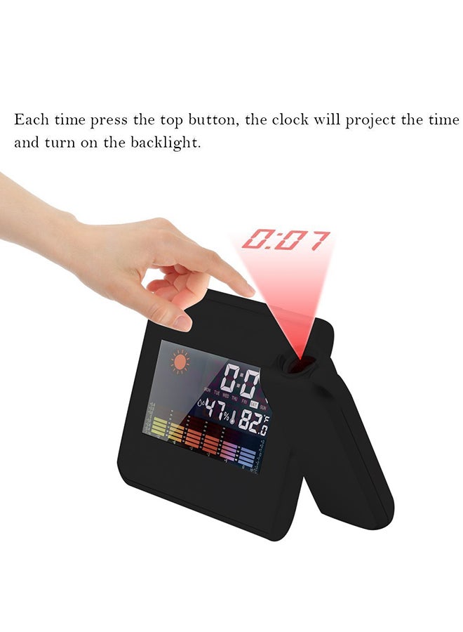 Voberry - LCD Digital Alarm Clock Black/Silver - Image 1