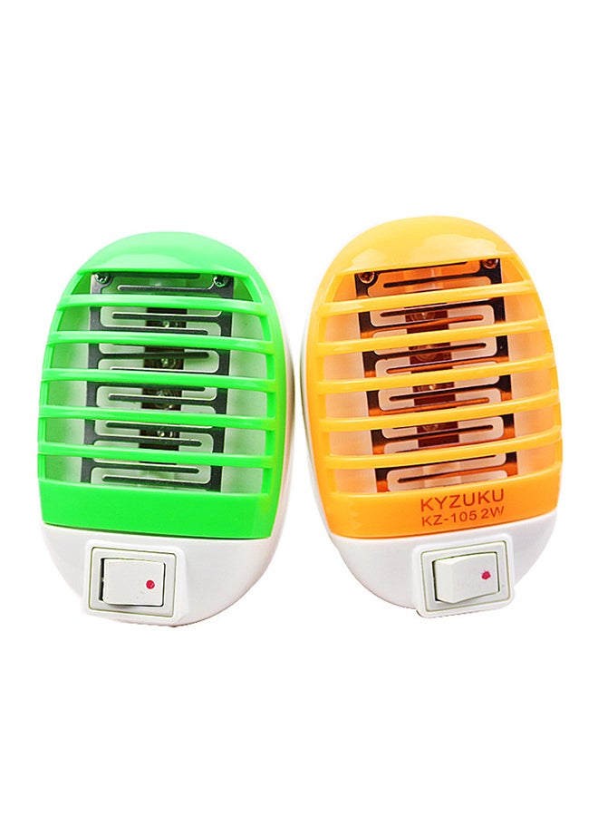 Voberry LED Electric Mosquito Fly Bug Insect Trap Zapper Killer Night Lamp Us Plug Roung As shown 10*5*3centimeter - Image 1