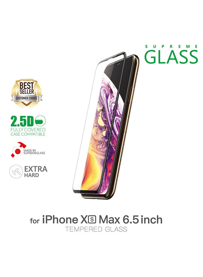 أميزينج ثنج لاصقة حماية تغطي شاشة الهاتف بالكامل لهاتف آيفون XS ماكس أسود  - Image 3
