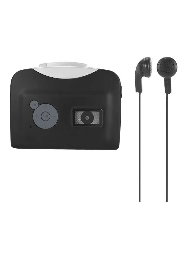 ماركة غير محددة - جهاز تسجيل ومحول شريط كاسيت إلى MP3 مزود بسماعة أذن V2420 أسود/ رمادي - Image 1