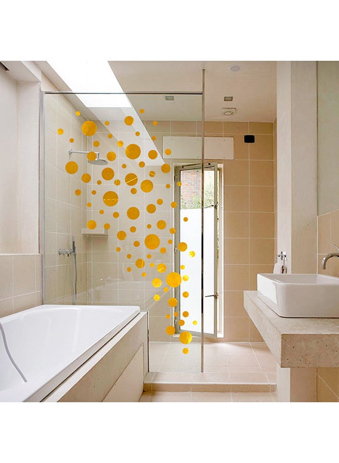 Voberry Polka Dot Wall Stickers Gold 45X50X0.5cm - Image 2