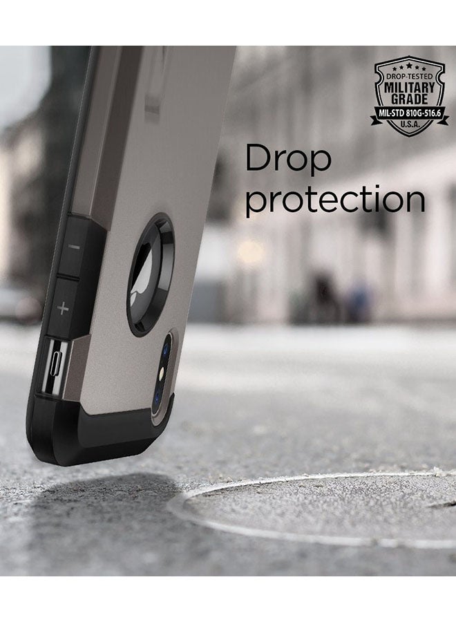 Spigen - Tough Armor Protective Cover For Apple iPhone XS Max Gunmetal - Image 1