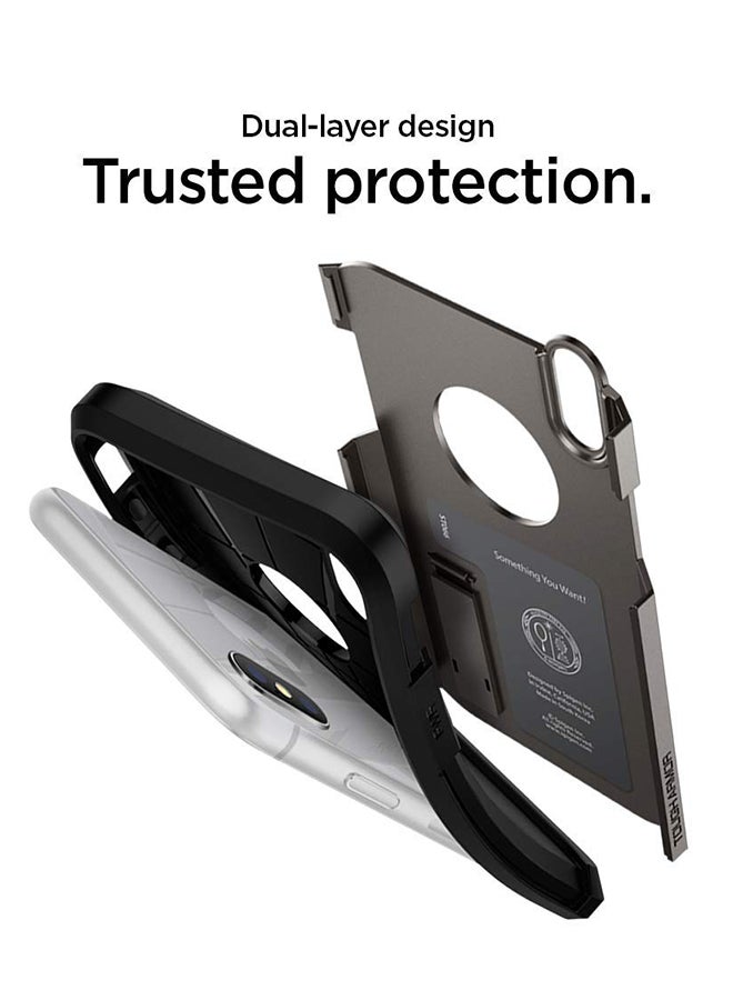 Spigen - Tough Armor Protective Cover For Apple iPhone XS Max Gunmetal - Image 1