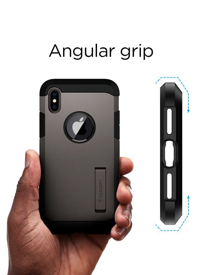 Spigen - Tough Armor Protective Cover For Apple iPhone XS Max Gunmetal - Image 1