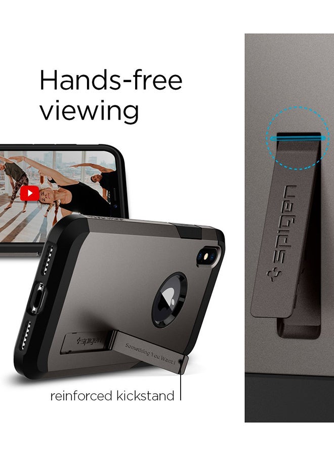 Spigen - Tough Armor Protective Cover For Apple iPhone XS Max Gunmetal - Image 1