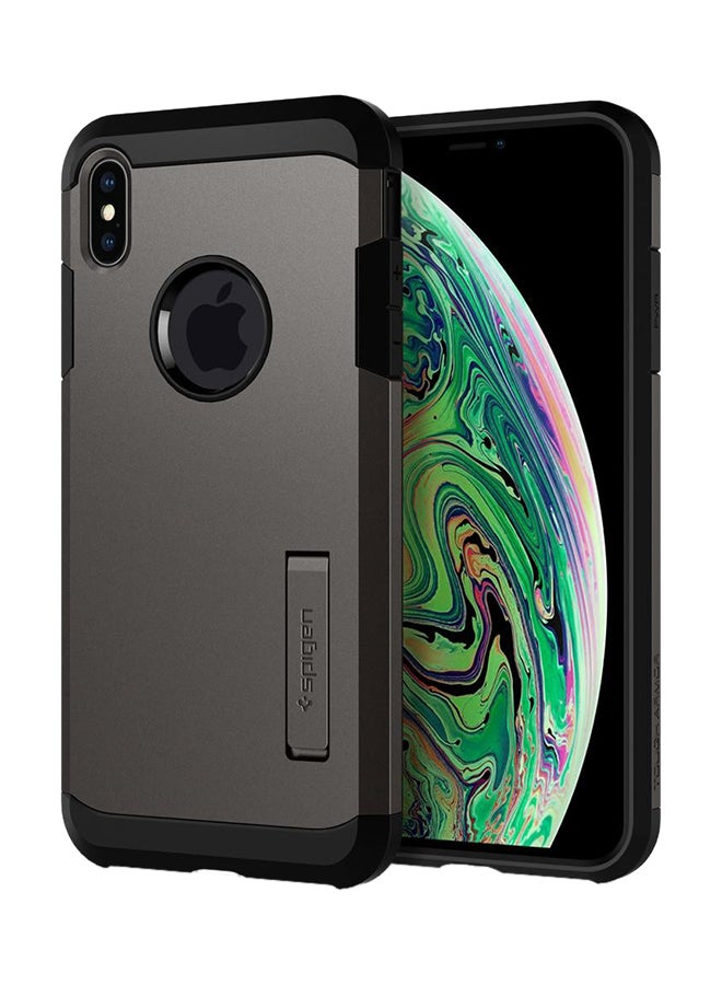 Spigen - Tough Armor Protective Cover For Apple iPhone XS Max Gunmetal - Image 1