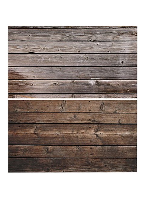 2-In-1 Retro Wooden Seamless Background Paper For Photographers Multicolour 22x35inch
