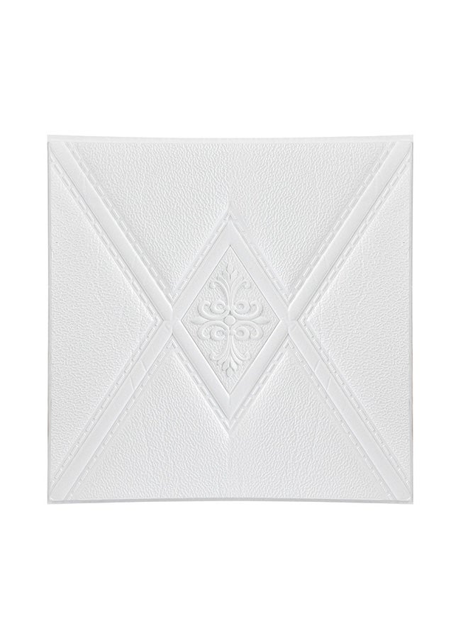 Voberry Self Adhesive 3D Three Dimensional Wall Paste Imitation Ceramic Tile Wall Paste As shown 28*28*1cm - Image 1