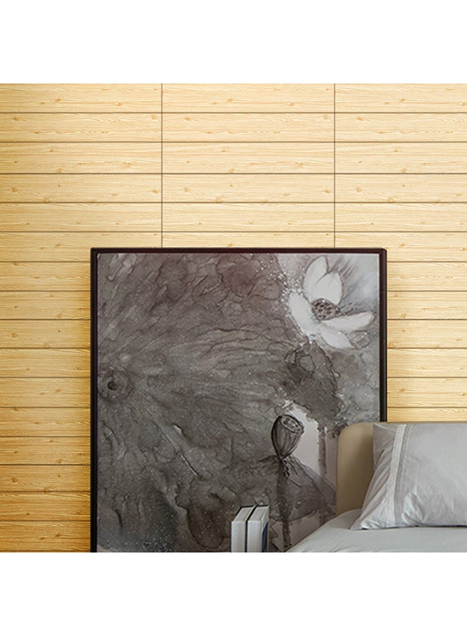 Voberry Self Adhesive 3D Three Dimensional Imitation Board Wall Paste Multicolour 23X30X5cm - Image 4
