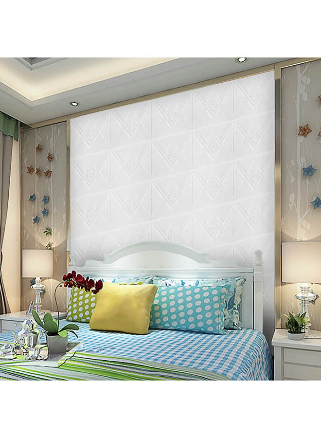 Voberry Self Adhesive 3D Three Dimensional Wall Paste Imitation Ceramic Tile Wall Paste As shown 28*28*1cm - Image 3