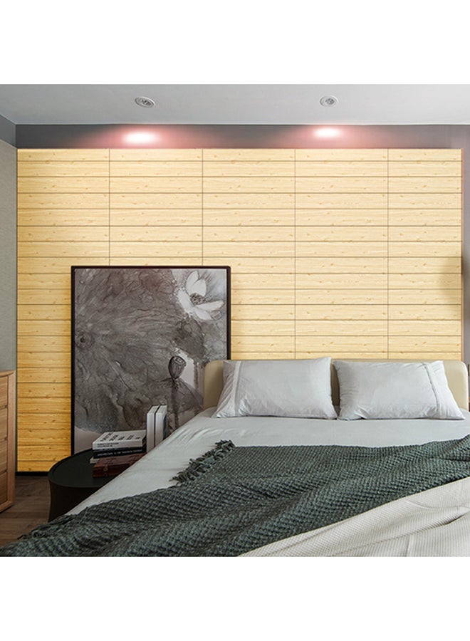 Voberry Self Adhesive 3D Three Dimensional Imitation Board Wall Paste Multicolour 23X30X5cm - Image 3