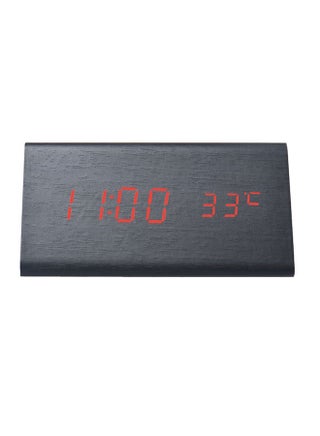 Triangle Shaped LED Desk Clock Black - v1551095801/N21477124A_1