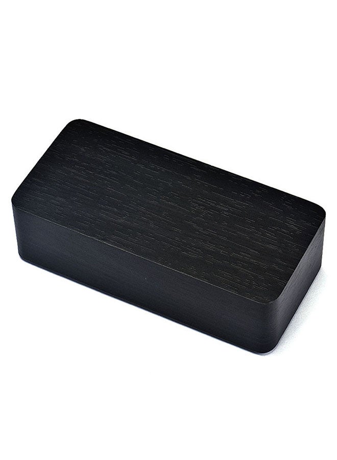 Voberry LED Wood Grain Alarm Clock With Temperature Display Black - Image 3