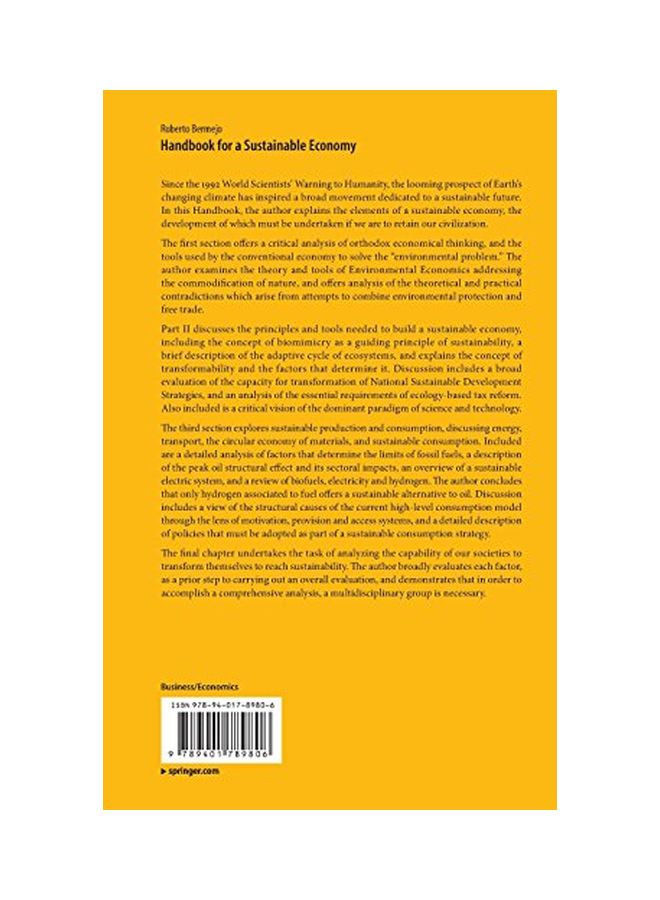 Handbook For A Sustainable Economy hardcover english - 1-Aug-14  - Image 2