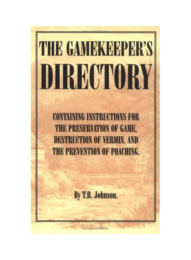 The Gamekeeper's Directory paperback english - 30 Jan 2005  - Image 1