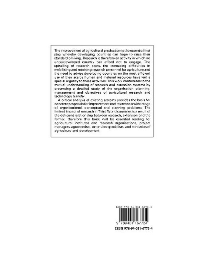 Agricultural Research And Technology Transfer paperback english - 9-Mar-12  - Image 2