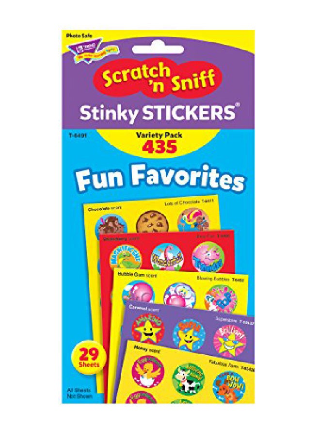 Trend Pack Of 435 Stinky Variety Pack Sticker 8 X 41 X 02 Inch - Image 2