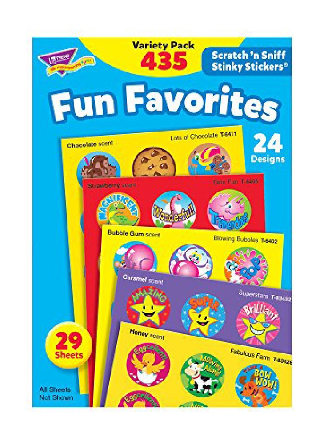 Trend Pack Of 435 Stinky Variety Pack Sticker 8 X 41 X 02 Inch - Image 3