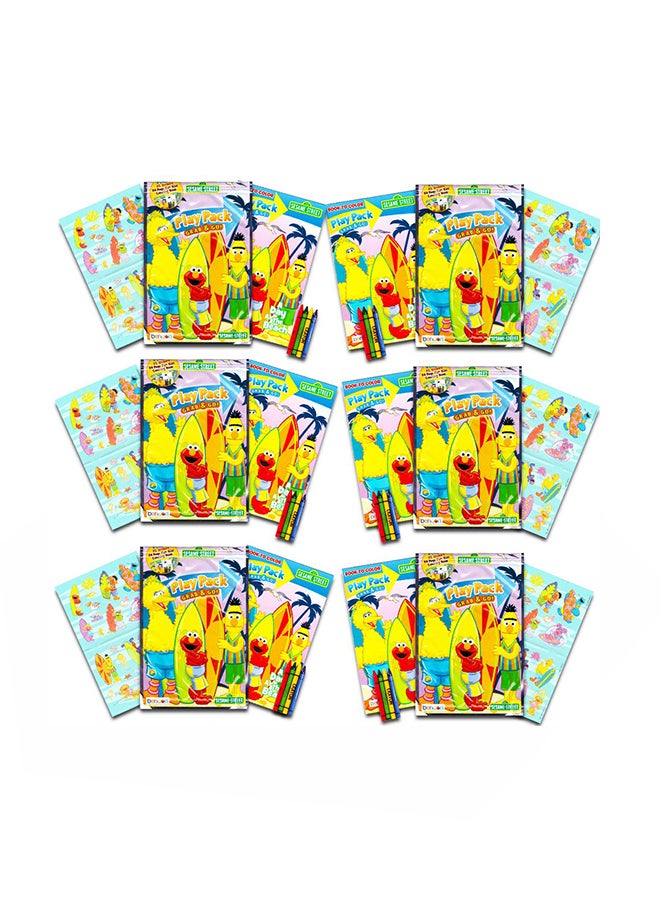 Sesame Street - Pack Of 6 Elmo Ultimate Party Favors Sticker Pack - Image 1