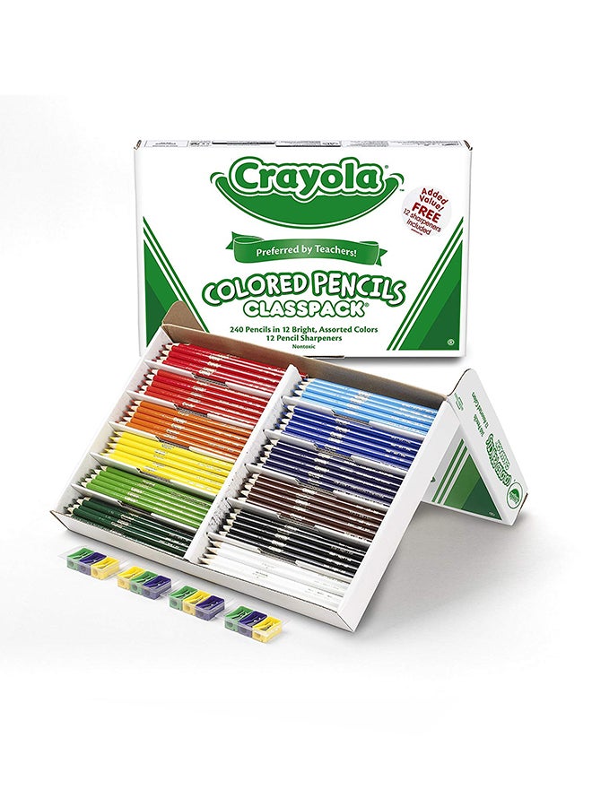 كرايولا طقم أقلام تلوين من 240 قطعة متعدد الألوان - Image 4