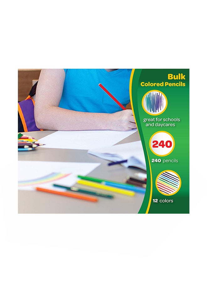 كرايولا طقم أقلام تلوين من 240 قطعة متعدد الألوان - Image 5