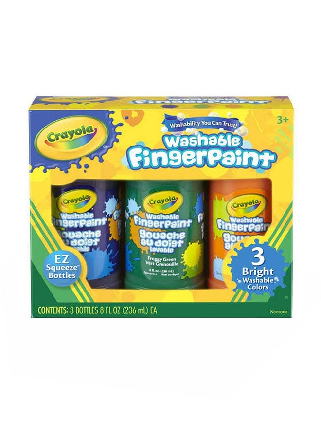 Crayola Washable Bright Fingerpaint 5.6 X 6.8 X 2.3 Inch - Image 1