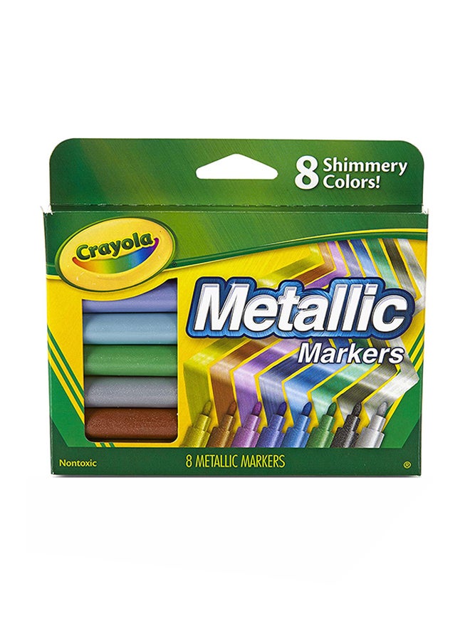 Crayola 8-Piece Metallic Marker - Image 1