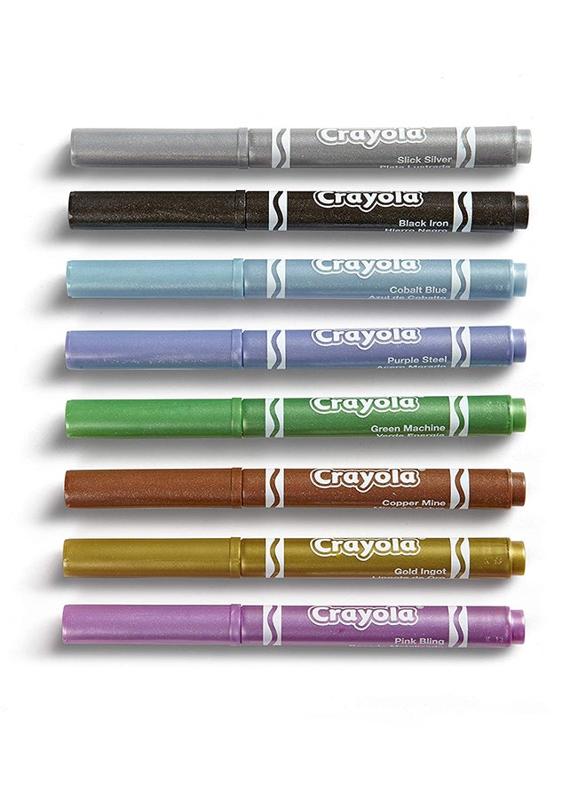 Crayola 8-Piece Metallic Marker - Image 2