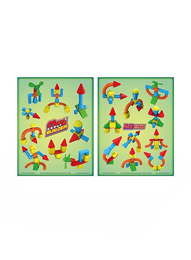 ببيولار بلايثنجس مجموعة بناء ماج بيلدر مكونة من 20 قطعة - Image 2
