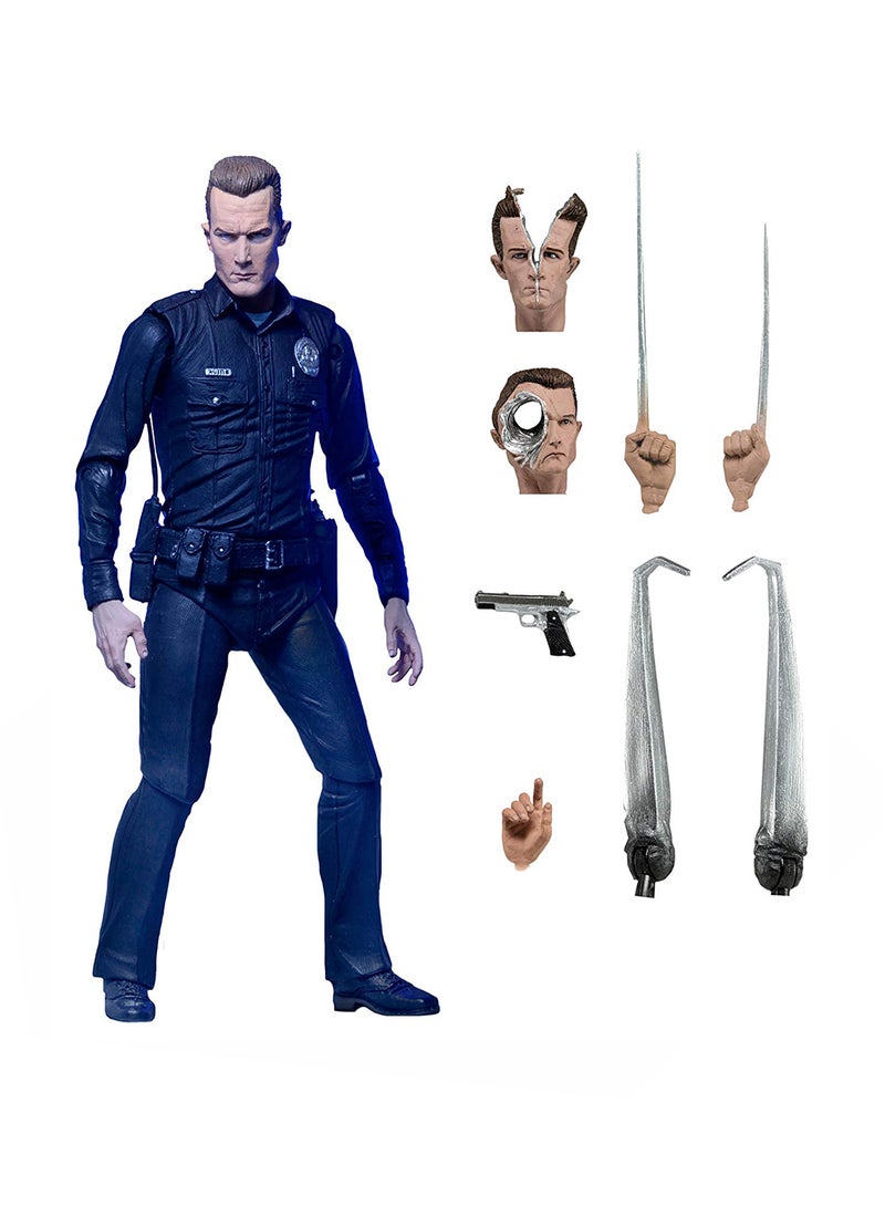 NECA Ultimate T-1000 Terminator Action Figure 1.5 x 3 x 7inch - Image 1