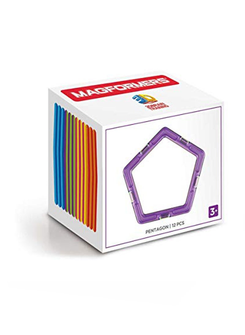 Magformers 12-Piece Magnetic Building Blocks Educational Tiles Building Kit 10+ Years  - Image 1