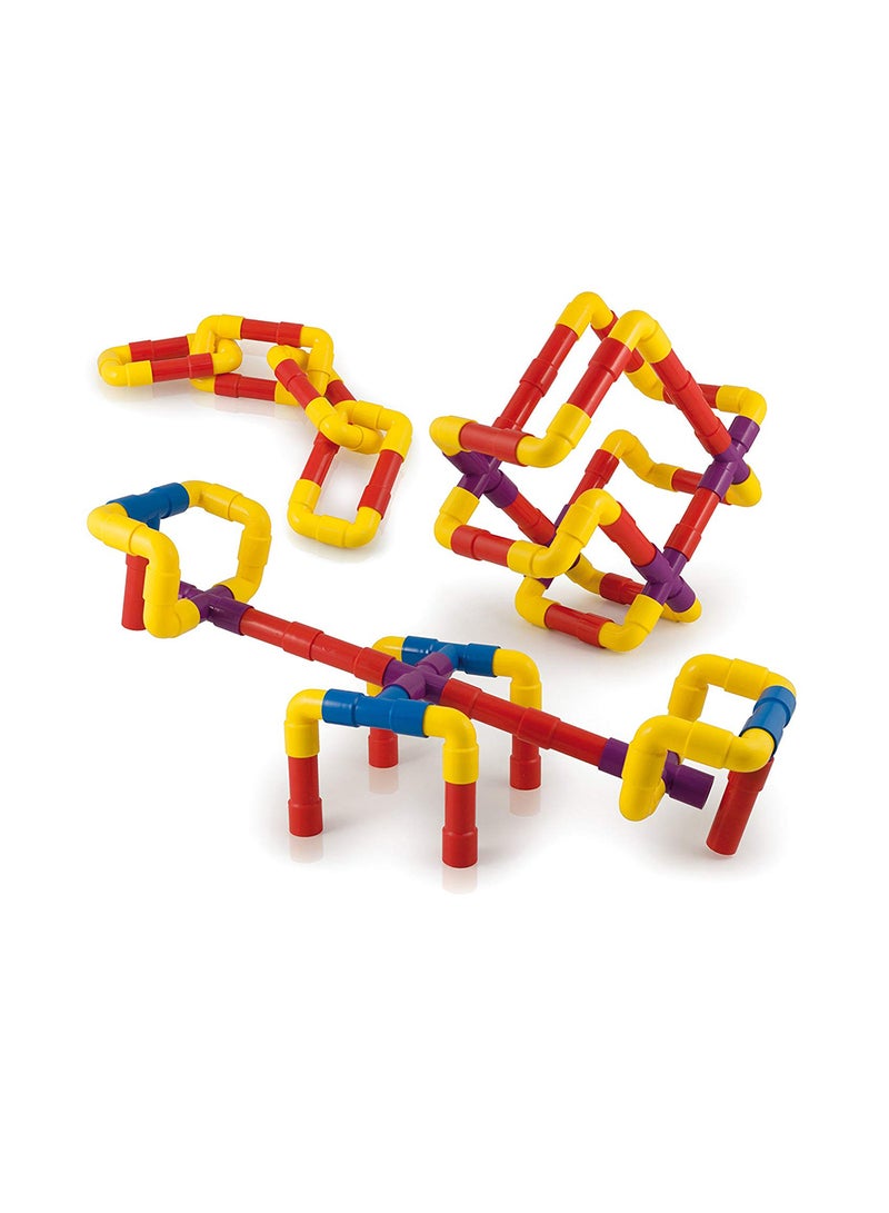 Quercetti - 40-Piece Interlocking Pipeline Maze Building Set 3+ Years - Image 1