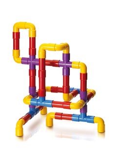 Quercetti 40-Piece Interlocking Pipeline Maze Building Set 3+ Years  - Image 2