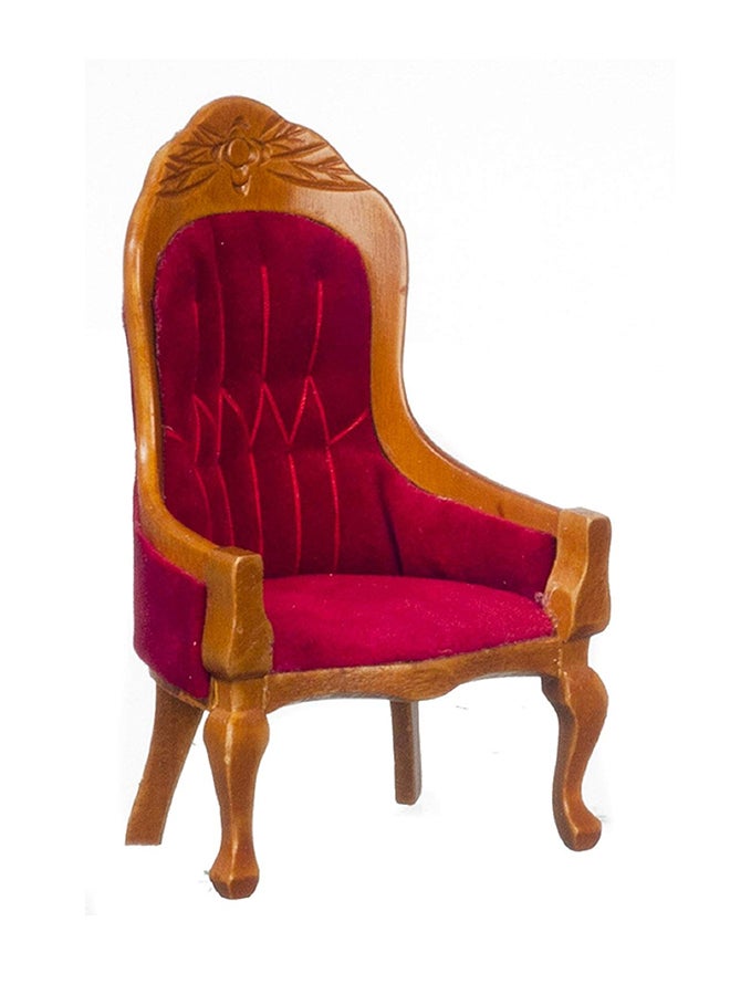 Aztec Imports, Inc. - Red Victorian Chair - Image 1