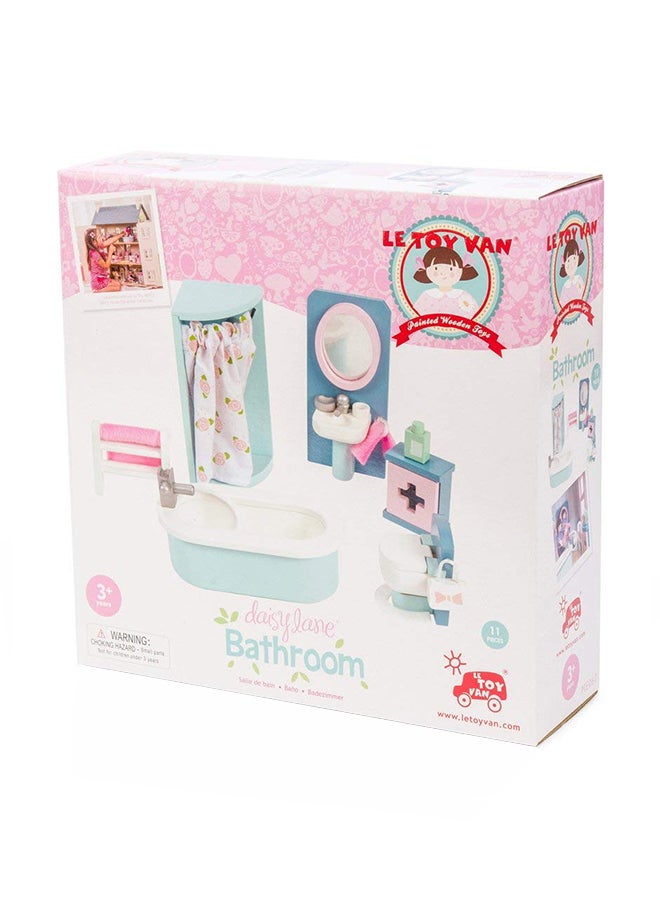 Le Toy Van Dollhouse Furniture and Accessories, Daisylane Bathroom Set - Image 1