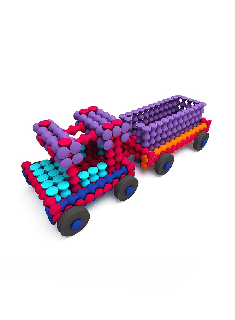 Popular Playthings 211-Piece Playstix Deluxe Building Set 211 - Image 4